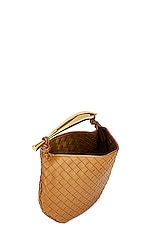 Bottega Veneta Sardine Top Handle Bag in Acorn & Muse Brass, view 5, click to view large image.