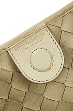Bottega Veneta Medium Sardine Top Handle Bag in Travertine & Muse Brass, view 6, click to view large image.
