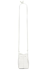 Bottega Veneta Mini Crossbody Bucket Bag in White & Gold, view 1, click to view large image.