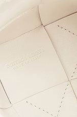 Bottega Veneta Mini Crossbody Bucket Bag in White & Gold, view 6, click to view large image.