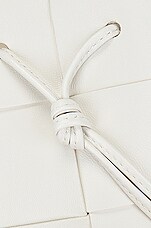 Bottega Veneta Mini Crossbody Bucket Bag in White & Gold, view 7, click to view large image.