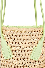 Bottega Veneta Small Arco Basket Tote Bag in Natural, Fennel, & Gold, view 7, click to view large image.