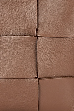 Bottega Veneta Baguette Pochette Shoulder Bag in Taupe Grey & Gold, view 7, click to view large image.