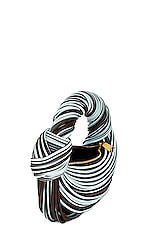 Bottega Veneta Mini Jodie Tubular Bag in Light Brown, Teal Washed, & Gold, view 5, click to view large image.