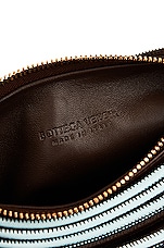 Bottega Veneta Mini Jodie Tubular Bag in Light Brown, Teal Washed, & Gold, view 6, click to view large image.