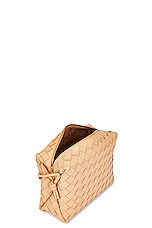 Bottega Veneta Small Loop Crossbody Bag in Almond & Gold, view 5, click to view large image.