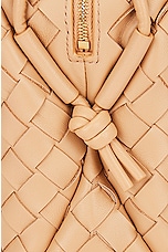 Bottega Veneta Small Loop Crossbody Bag in Almond & Gold, view 7, click to view large image.