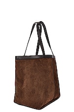 Bottega Veneta Medium Flip Flap Tote Bag in Fondant & Muse Brass, view 4, click to view large image.