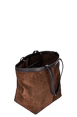 Bottega Veneta Medium Flip Flap Tote Bag in Fondant & Muse Brass, view 5, click to view large image.