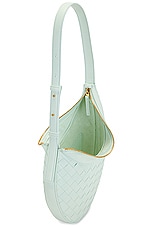 Bottega Veneta Small Hobo Bag in Glacier & Muse Brass, view 5, click to view large image.