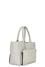 Bottega Veneta Small Arco Tote Bag in Agate Grey & Gold, view 4, click to view large image.