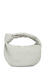 Bottega Veneta Teen Jodie Bag in Agate Grey & Gold, view 1, click to view large image.