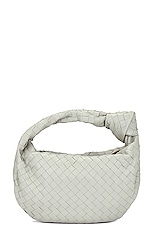 Bottega Veneta Teen Jodie Bag in Agate Grey & Gold, view 3, click to view large image.