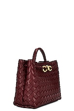 Bottega Veneta Small Andiamo Bag in Barolo & Muse Brass, view 5, click to view large image.