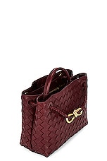 Bottega Veneta Small Andiamo Bag in Barolo & Muse Brass, view 6, click to view large image.