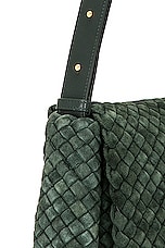 Bottega Veneta Small Cobble Shoulder Bag in Inkwell & Gold, view 8, click to view large image.