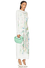 Bottega Veneta Mini Jodie Bag in Siren & Gold, view 2, click to view large image.