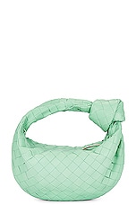 Bottega Veneta Mini Jodie Bag in Siren & Gold, view 3, click to view large image.