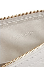 Bottega Veneta Mini Sunrise Bag in White & Gold, view 6, click to view large image.