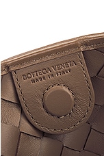 Bottega Veneta Medium Sardine Shoulder Bag in Taupe Grey & Muse Brass, view 5, click to view large image.
