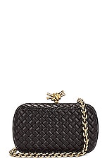 Bottega Veneta Knot With Chain Bag in Fondant & Brass, view 1, click to view large image.