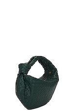 Bottega Veneta Small Jodie Bag in Emerald Green & Gold, view 4, click to view large image.