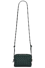Bottega Veneta Mini Loop Bag in Emerald Green & Gold, view 3, click to view large image.