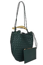 Bottega Veneta Sardine Bag in Emerald Green, view 4, click to view large image.