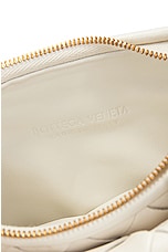 Bottega Veneta Small Gemelli Intrecciato Shoulder Bag in White & Brass, view 7, click to view large image.