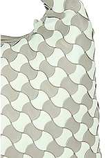 Bottega Veneta Tiled Shoulder Bag in Agate Grey & Brass, view 7, click to view large image.