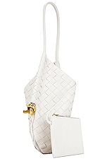 Bottega Veneta Small Solstice Bag in White, view 4, click to view large image.
