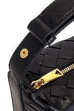 Bottega Veneta Candy Wallace Handbag in Black & Gold, view 7, click to view large image.