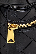 Bottega Veneta North South Vanity Case Bag in Black & Gold, view 6, click to view large image.