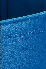 Bottega Veneta Mini Arco Tote Bag in Deep Pacific & Gold, view 8, click to view large image.