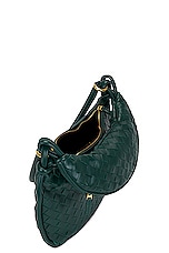 Bottega Veneta Medium Gemelli Intrecciato Shoulder Bag in Emerald Green, view 5, click to view large image.