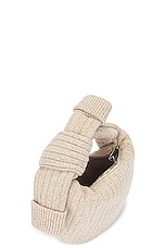 Bottega Veneta Mini Jodie Sock Knit Bag in Melange & Silver, view 5, click to view large image.