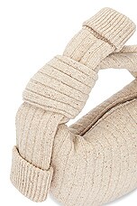 Bottega Veneta Mini Jodie Sock Knit Bag in Melange & Silver, view 7, click to view large image.