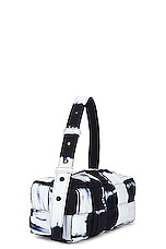 Bottega Veneta Brick Cassette Bag in Navy, view 4, click to view large image.