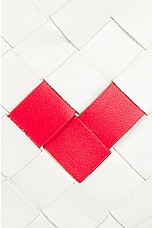 Bottega Veneta Mini Jodie Heart Bag in White, view 7, click to view large image.