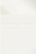 Bottega Veneta Mini Heart Clutch in White, view 5, click to view large image.