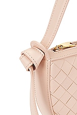 Bottega Veneta Mini Intrecciato Shoulder Bag in Lotus & Gold, view 7, click to view large image.