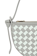 Bottega Veneta Sunrise Shoulder Bag in Agate Grey, view 7, click to view large image.