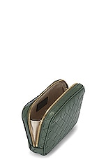 Bottega Veneta Small Zip Pouch in Aloe & Gold, view 4, click to view large image.