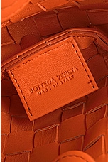 Bottega Veneta Mini Sardine Bag in Papaya & Brass, view 6, click to view large image.