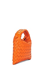 Bottega Veneta Mini Hop Hobo Bag in Papaya & Brass, view 5, click to view large image.