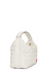 Bottega Veneta Mini Shoulder Heart Rectangle Bag in White, view 4, click to view large image.