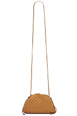 Bottega Veneta Mini Pouch Bag in Caramel & Gold, view 1, click to view large image.