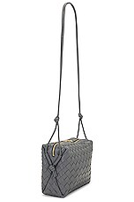 Bottega Veneta Small Loop Bag in Thunder & Gold, view 4, click to view large image.
