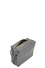 Bottega Veneta Small Loop Bag in Thunder & Gold, view 5, click to view large image.