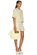 Bottega Veneta Teen Jodie Bag in Sherbert, view 2, click to view large image.